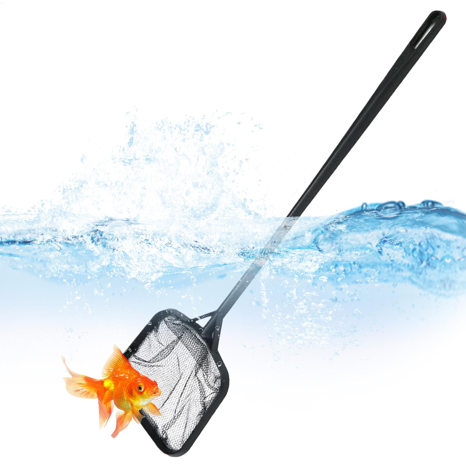 Aquarium Fish Net - プールネット水槽サルベージネット水族館クリーニングツールポータブル破片除去アクセサリー水槽浴槽噴水用