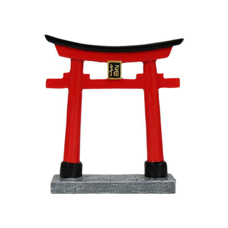 Aquarium Fish Japan - 鳥居彫刻 魚の神社 鳥居の門 日本の水族館 ミニチュア装飾品 盆栽
