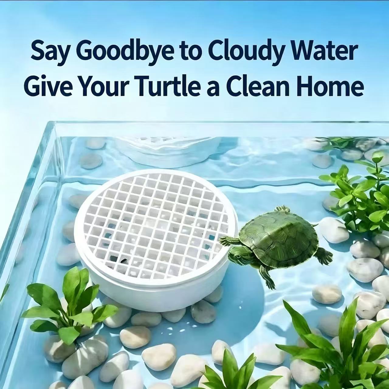 Aquarium Fish Waste Collector - カメの糞コレクター 取り外し可能な水槽用カメの排泄物キャッチャー カメの水槽の水を清潔に保ちます