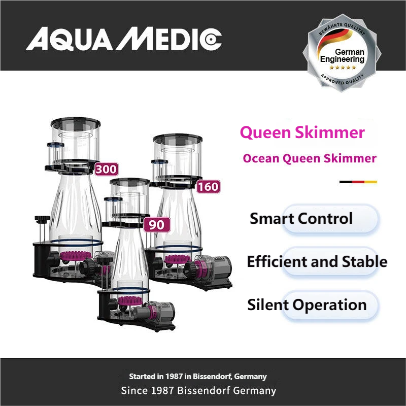 Aquarium Queen Fish - ABOcean Queen製外部ポンプ式プロテインスキマー、海水魚水槽用強力アクアリウムスキマー、高効率リーフフィルター