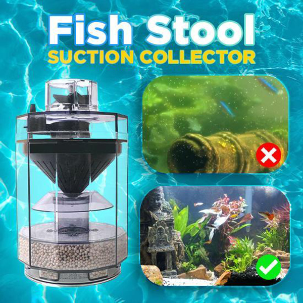 Aquarium Fish Waste Collector - 水槽用の透明な廃棄物除去器,タンク,コレクター