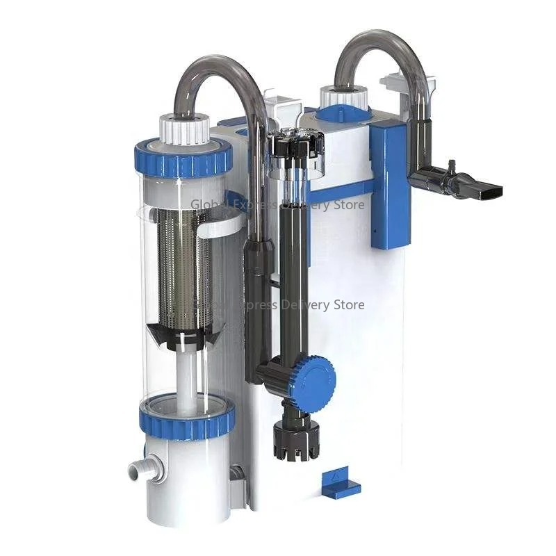 Aquarium Fish Waste Collector - 3 in 1 吊り下げ式背面外部水槽フィルター 生物学的鯉水槽フィルター 魚の排泄物コレクター