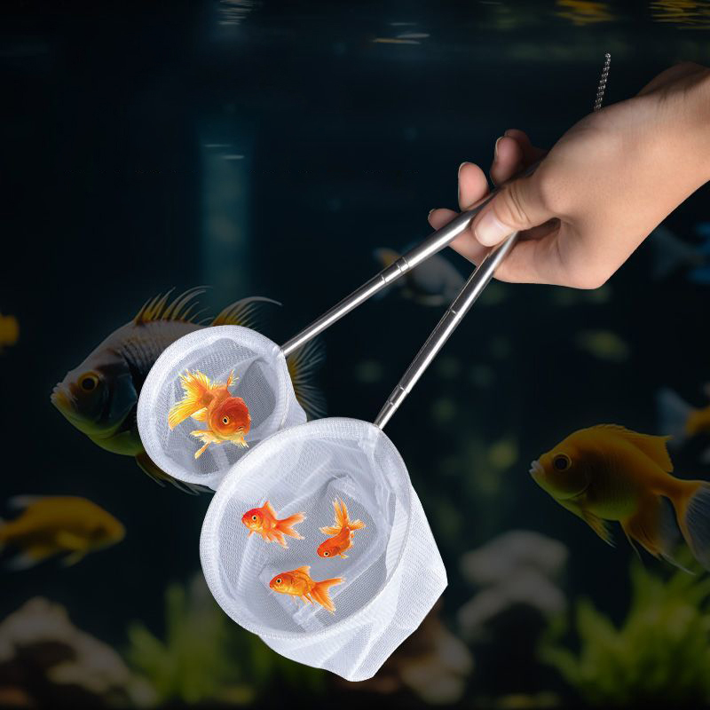 (BF06)水族館の魚釣り網ステンレス鋼格納式小型エビ釣り網 - Aquarium Fish Net のレビューと価格