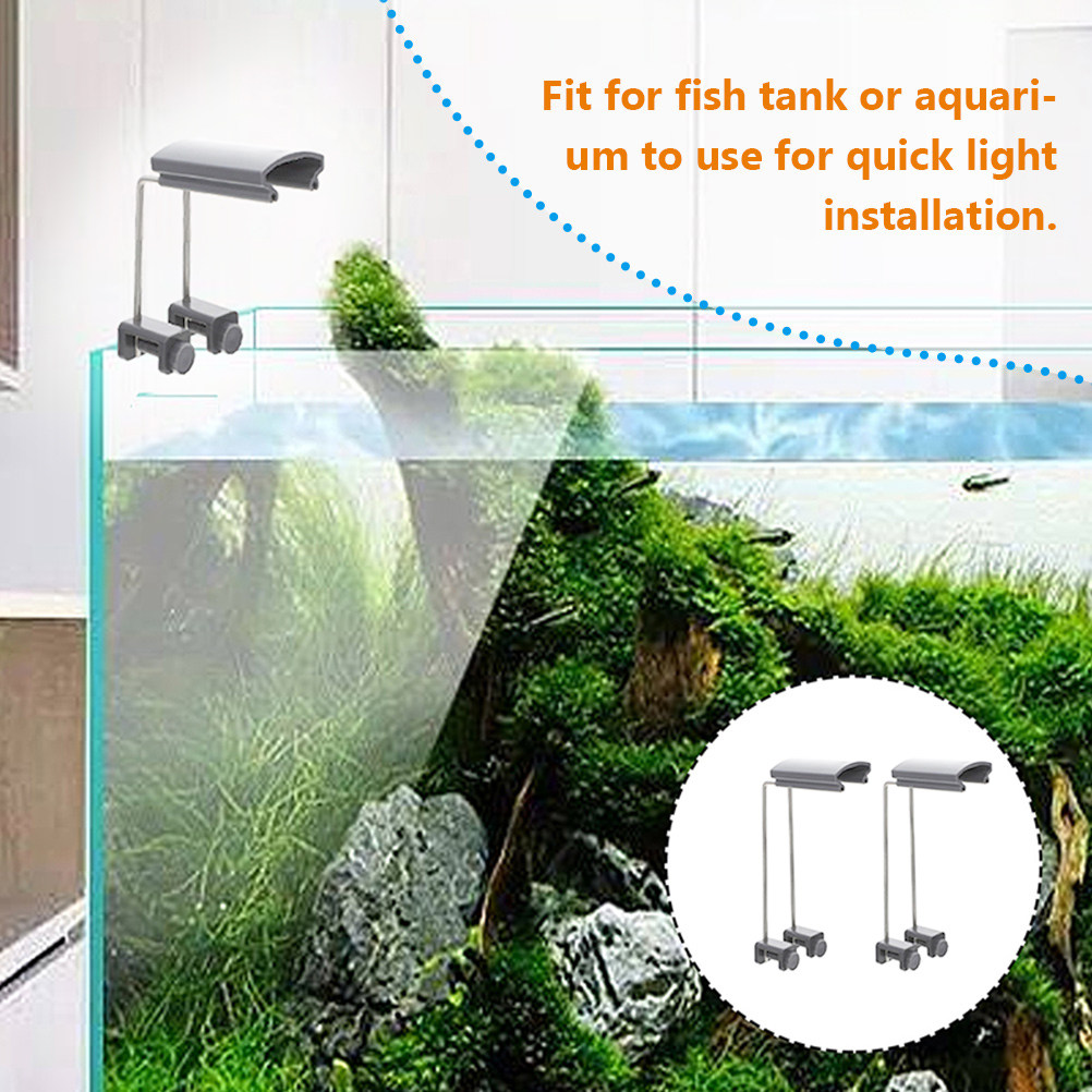 2 個水族館ライトスタンド調節可能な LED タンクマウント - Aquarium Fish Lamp のレビューと価格