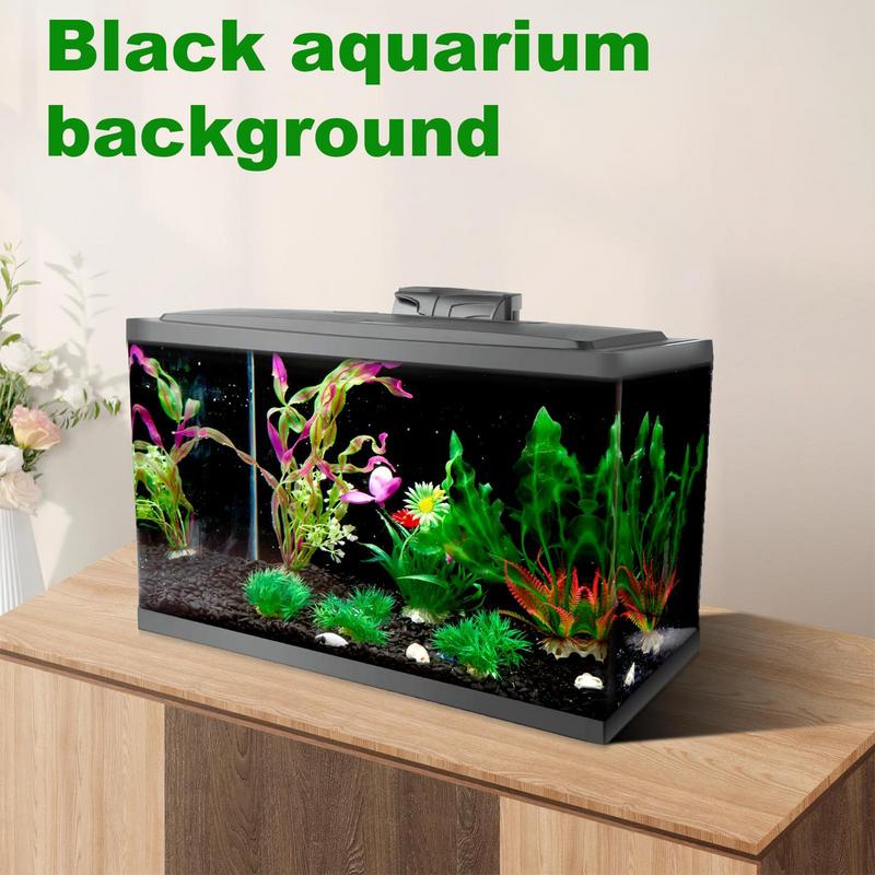 黒いPVC水族館の背景の壁紙,水槽のステッカー,静的粘着ステ - Aquarium Fish Poster のレビューと価格