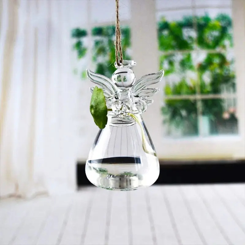 激安セール 天使型クリアガラスミニ水槽 - ベタ、グッピー用 - Aquarium Fish Angel のレビューと価格