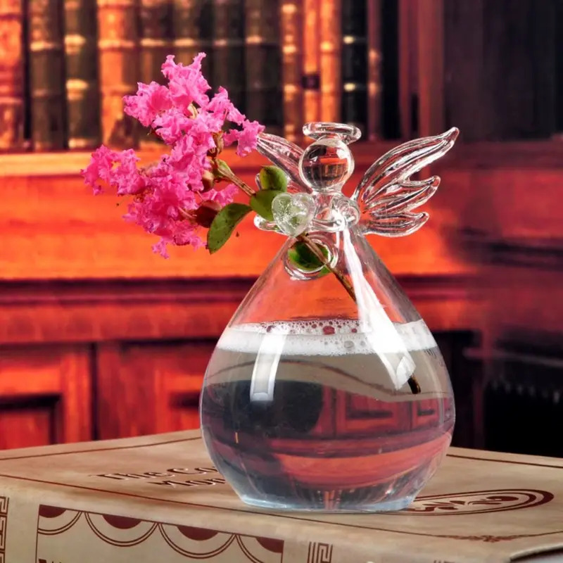 激安セール 天使型クリアガラスミニ水槽 - ベタ、グッピー用 - Aquarium Fish Angel のレビューと価格