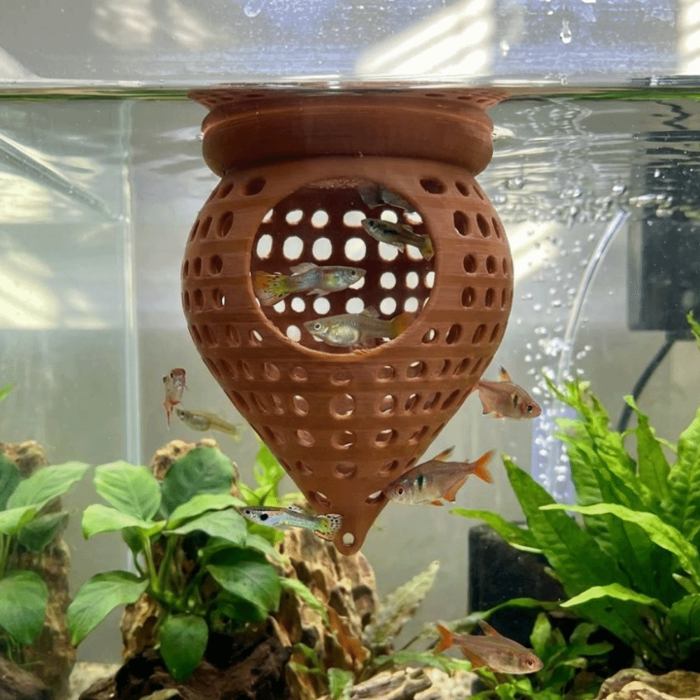3Dプリント製フローティングフィッシュハンモック隠れ家、中空 - Aquarium Fish Food のレビューと価格