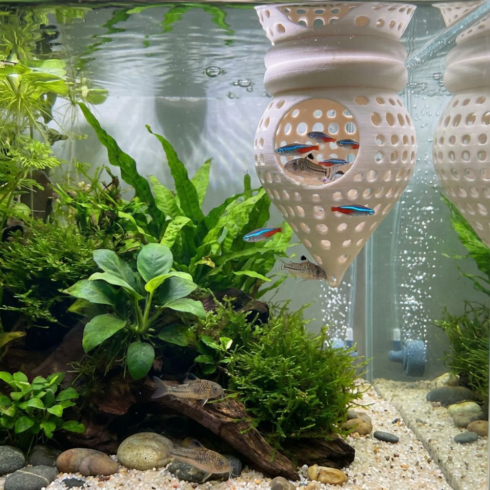 3Dプリント製フローティングフィッシュハンモック隠れ家、中空 - Aquarium Fish Food のレビューと価格