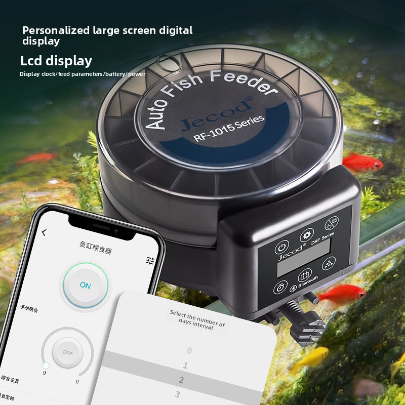 ジェバオ新型自動給餌器 RF-1015 デジタルタイマー付き - Aquarium Fish Food のレビューと価格