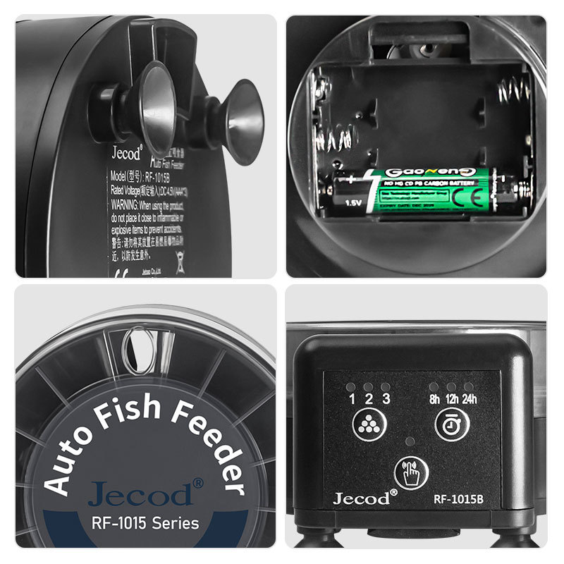 ジェバオ新型自動給餌器 RF-1015 デジタルタイマー付き - Aquarium Fish Food のレビューと価格