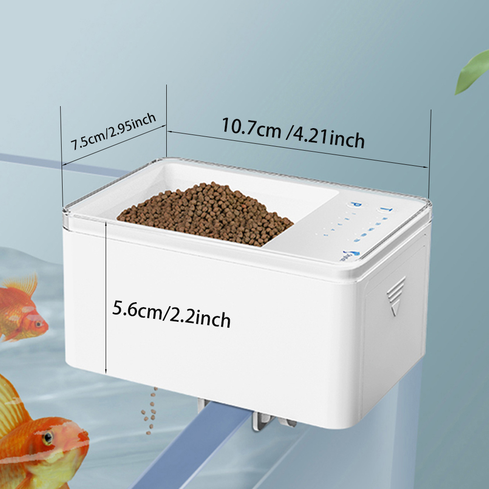 100 ミリリットル大容量魚フィーダー携帯電話アプリ制御 W - Aquarium Fish Big のレビューと価格