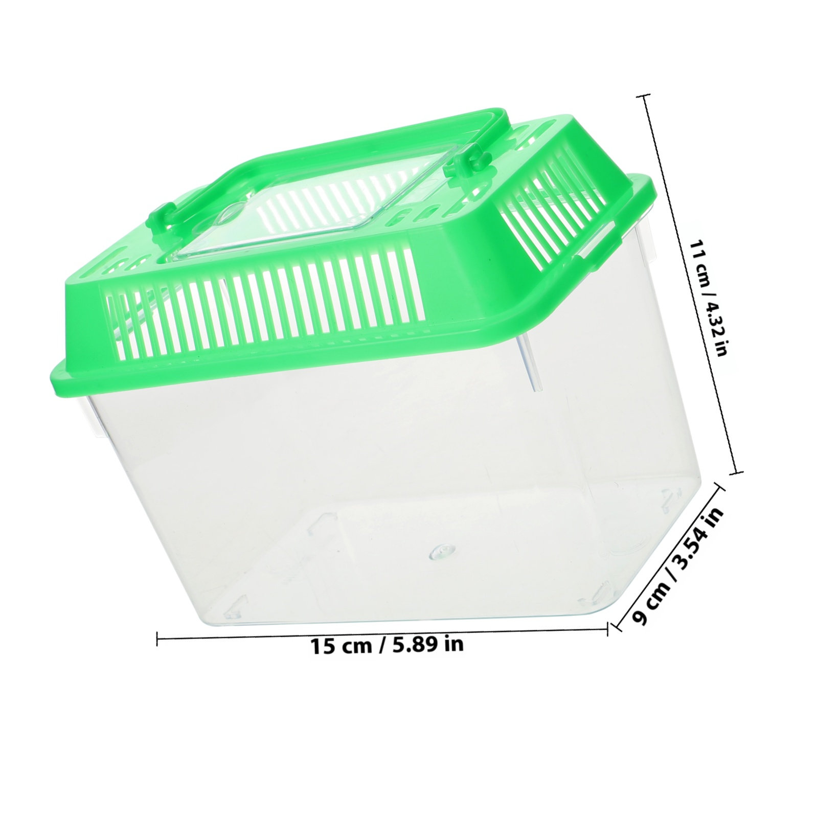 プラスチック製の手持ちミニ水槽、ペットの魚、金魚、ベタ用の携 - Aquarium Fish Green のレビューと価格