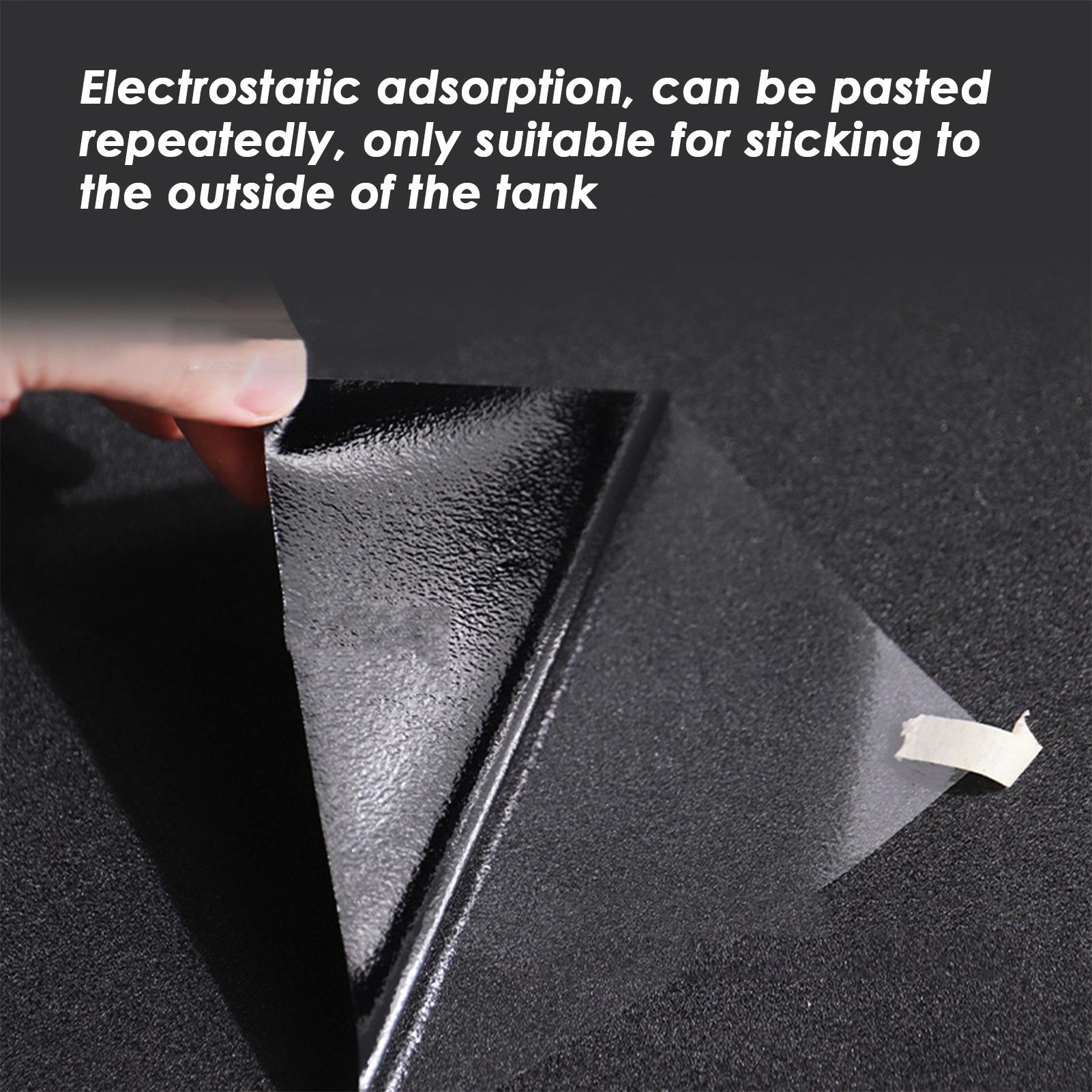 黒色水槽背景静電気粘着ステッカー、PVC水槽背景壁紙、水槽ポ - Aquarium Fish Poster のレビューと価格
