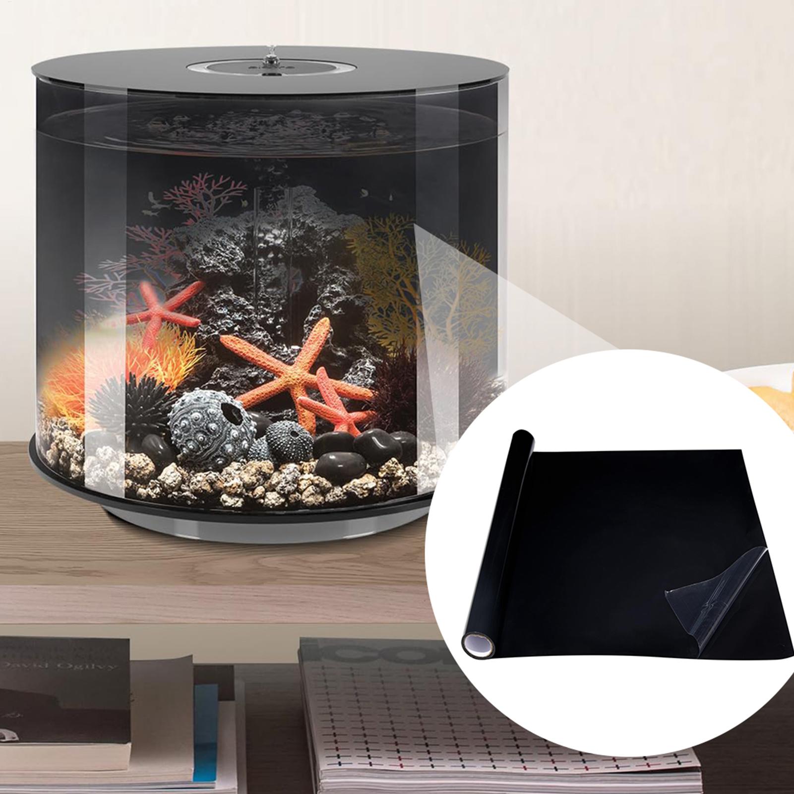 黒色水槽背景静電気粘着ステッカー、PVC水槽背景壁紙、水槽ポ - Aquarium Fish Poster のレビューと価格
