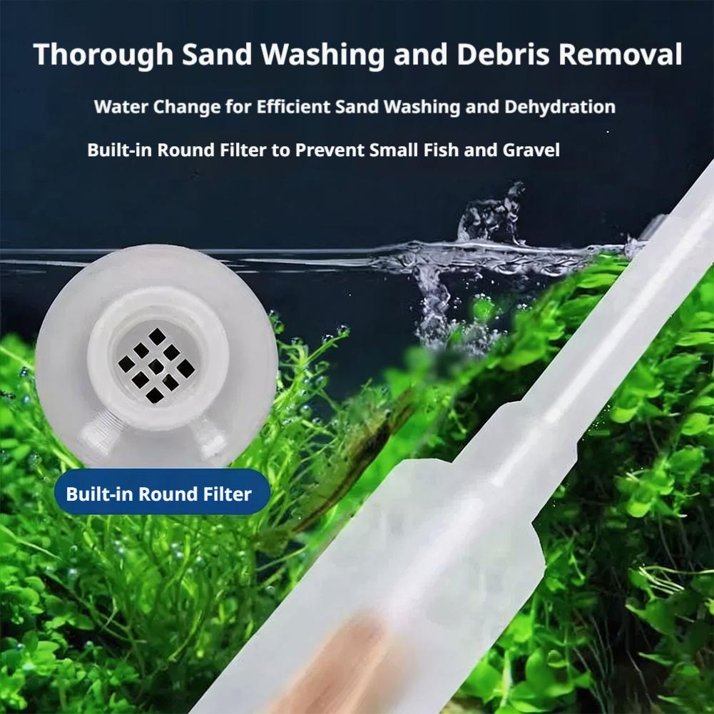 手動式水槽サイフォン魚タンク水交換キット砂利クリーナー砂洗浄 - Aquarium Fish Waste Collector のレビューと価格