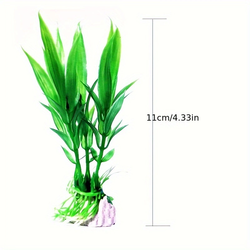 人工水中プラスチック植物水族館の水槽水生偽低木緑水草表示シミ - Aquarium Fish Green のレビューと価格