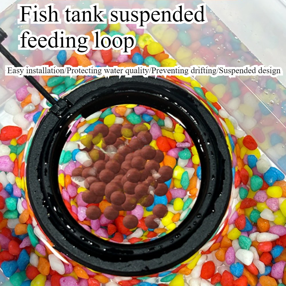 フィード吸盤水族館給餌リング水槽ステーションフローティングフ - Aquarium Fish Food のレビューと価格