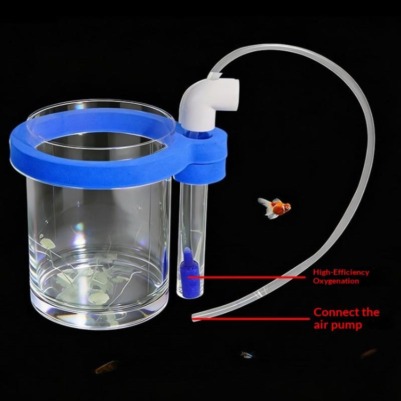 透明アクリル製魚繁殖ボックス、水ポンプ付きフローティング孵化 - Aquarium Fish Food のレビューと価格