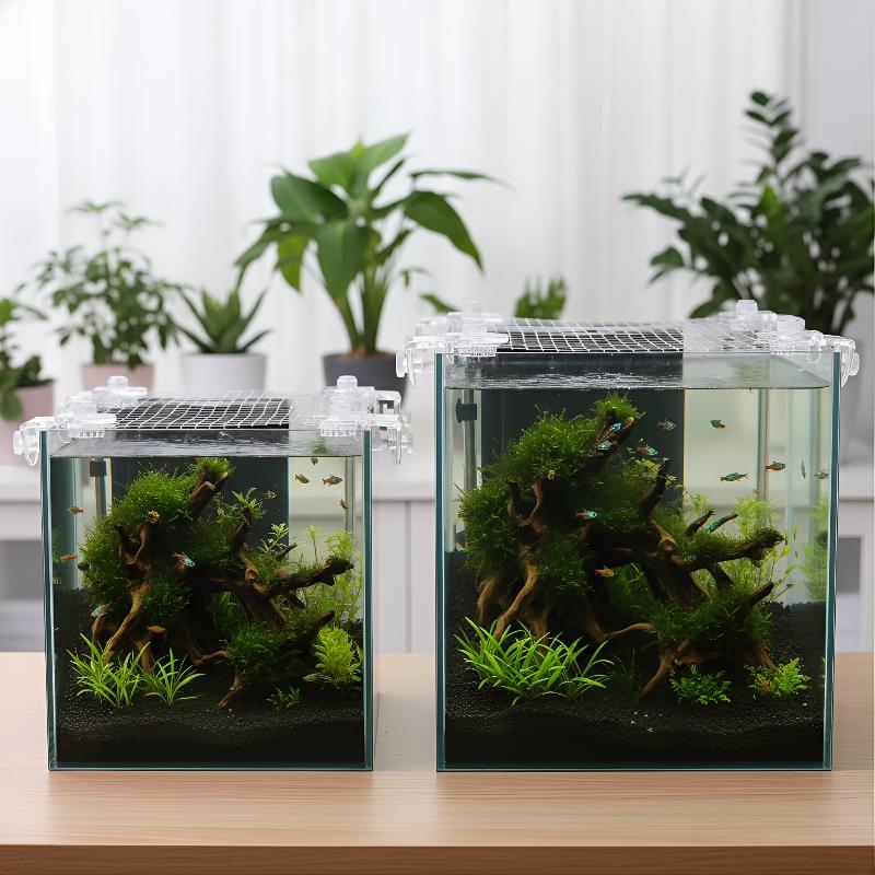 1 個の抗脱出魚タンクネット信頼性の高い水槽ガードはペットの - Aquarium Fish Net のレビューと価格