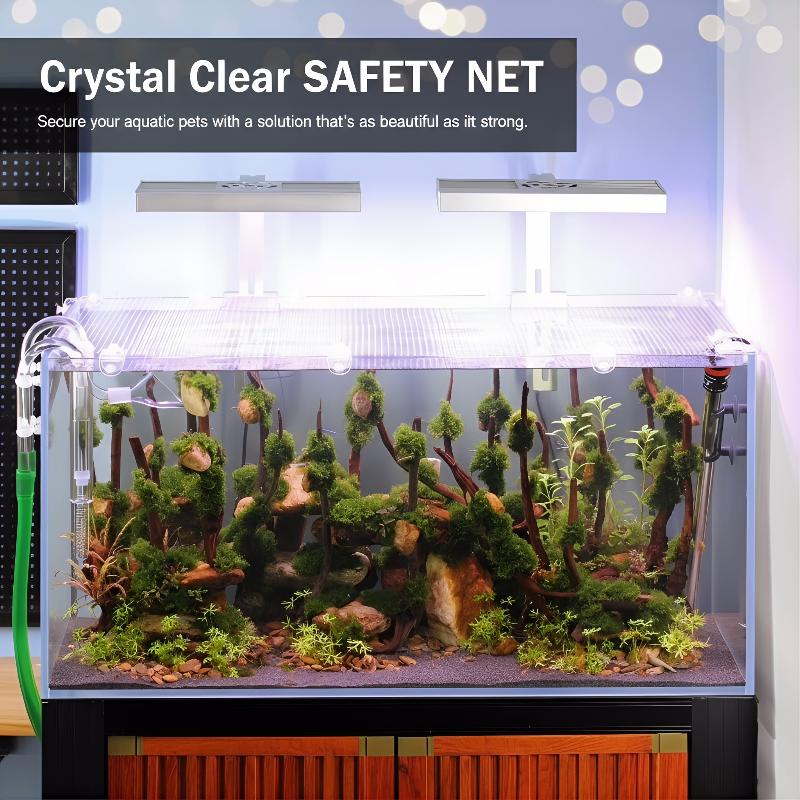 1 個の抗脱出魚タンクネット信頼性の高い水槽ガードはペットの - Aquarium Fish Net のレビューと価格