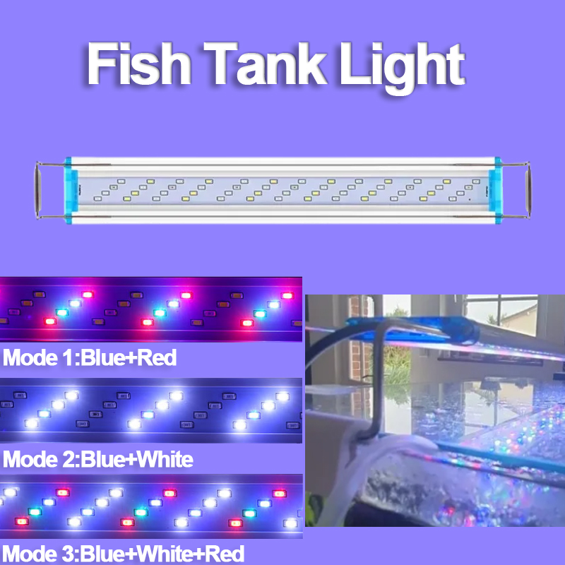 水槽ライト 18cm 28cm 38cm 48cm 58cm - Aquarium Fish Lamp のレビューと価格
