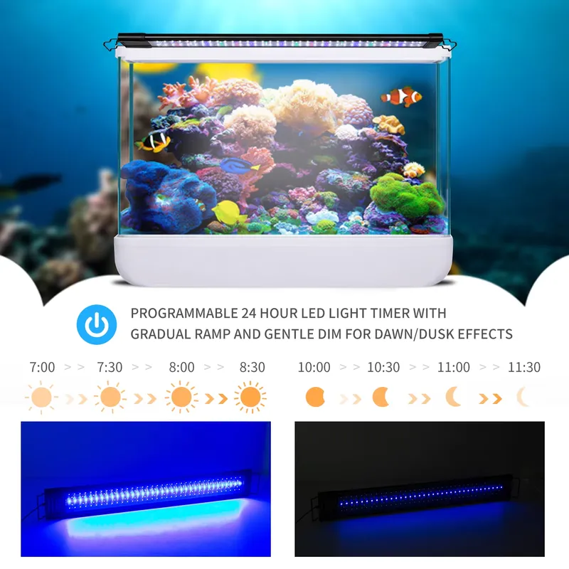 LEDプログラマブル水槽ライトタイマー（75cm水槽用）40 - Aquarium Fish Lamp のレビューと価格