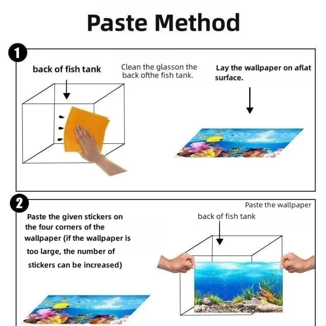 3D水族館の背景ステッカー,水槽の装飾,海洋植物,両面風景, - Aquarium Fish Poster のレビューと価格