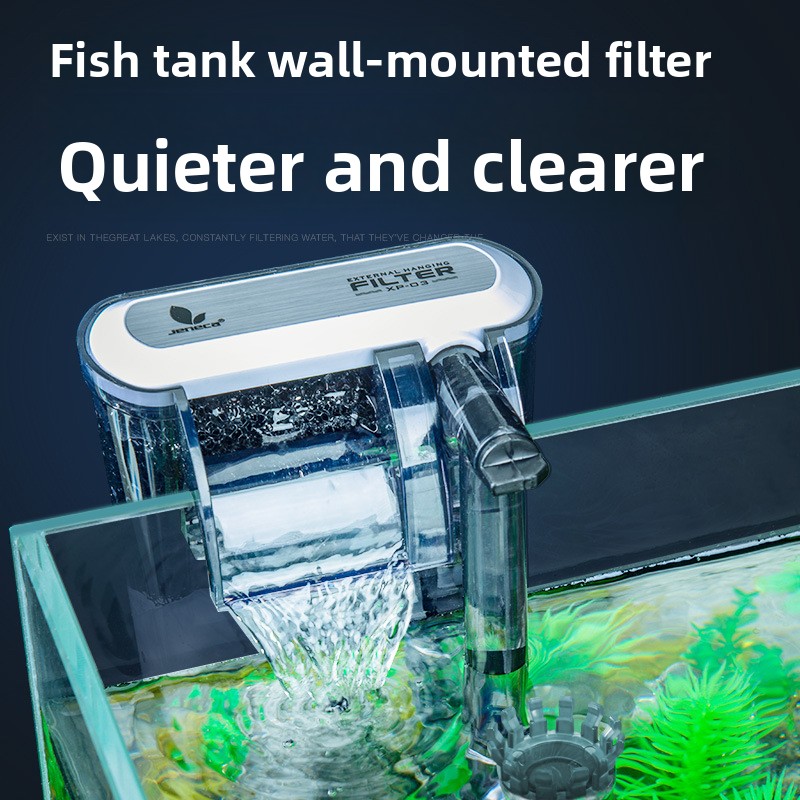 水槽フィルター三役一体型浄水循環滝小型外部養殖用酸素供給ウォ - Aquarium Fish Waste Collector のレビューと価格