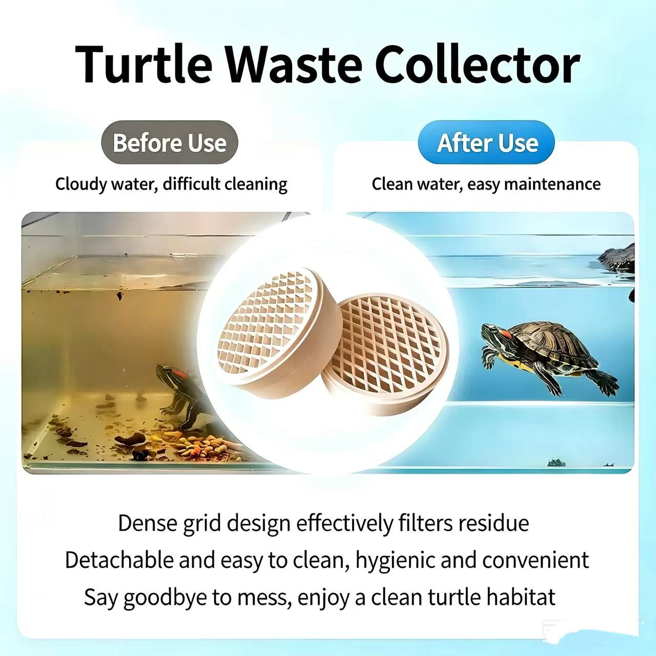 カメの糞コレクター 取り外し可能な水槽用カメの排泄物キャッチ - Aquarium Fish Waste Collector のレビューと価格