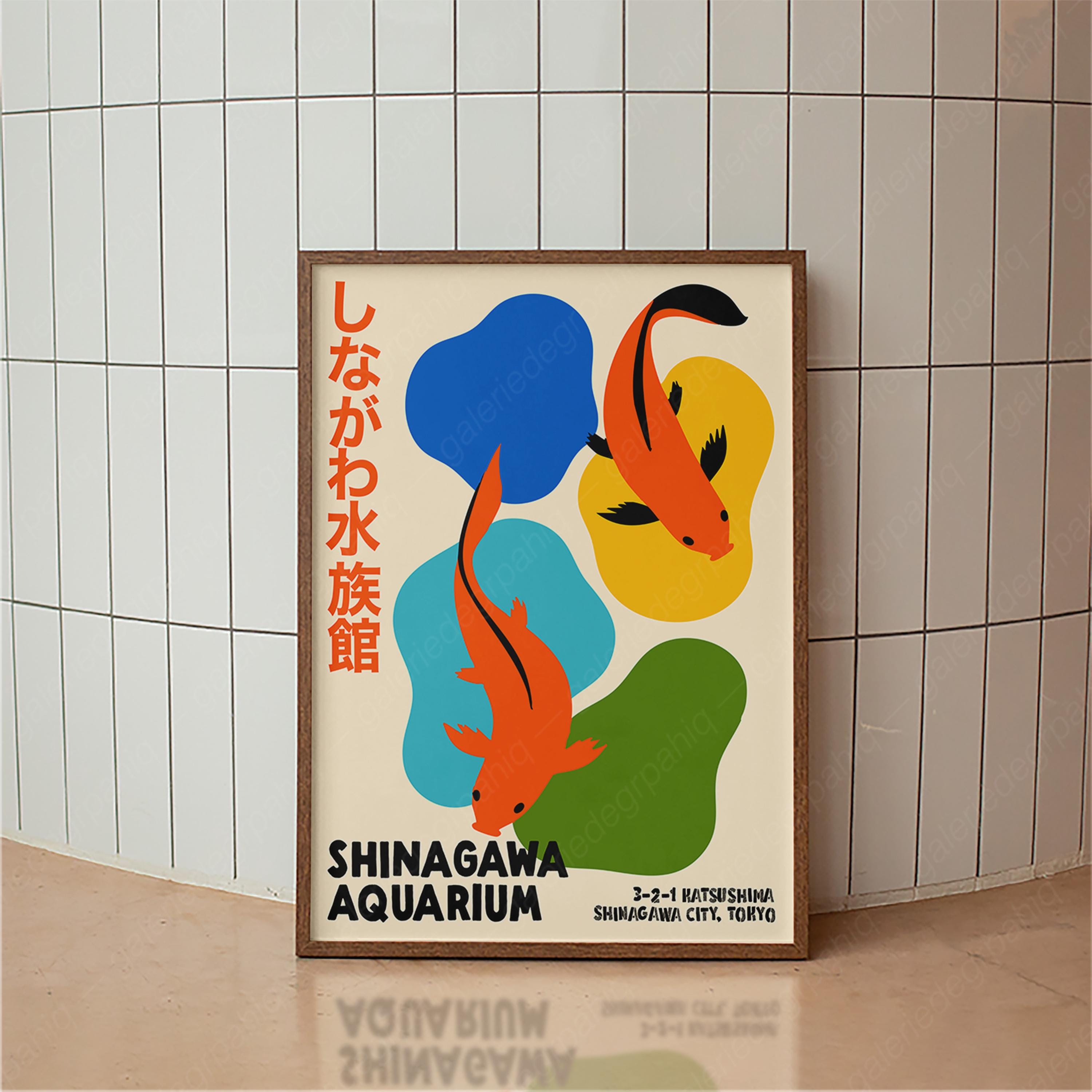 日本の水槽鯉魚ポスターレトロ東京プリントアートミッドセンチュ - Aquarium Fish Japan のレビューと価格
