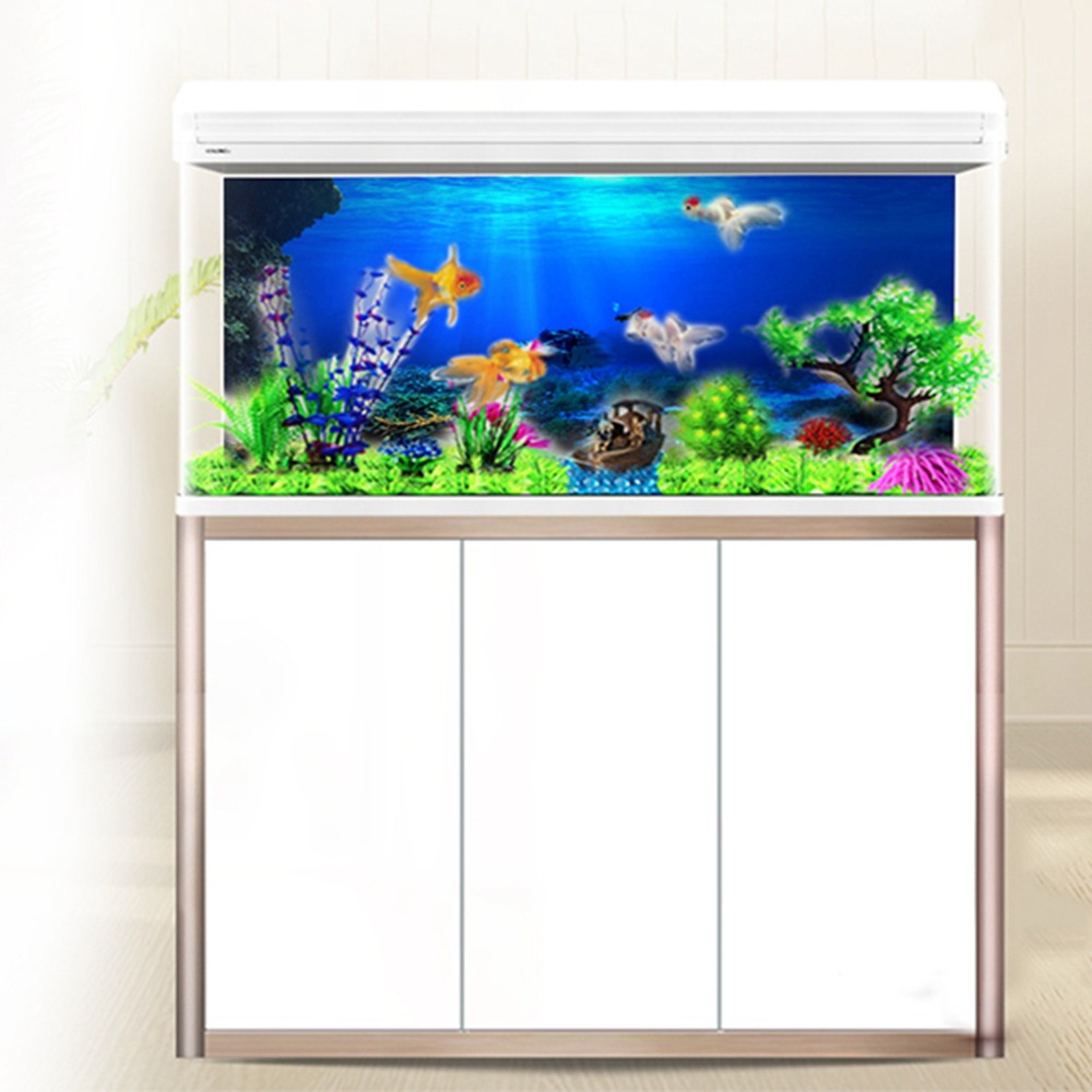 PVC水槽背景ポスター 粘着式 厚手 3D水槽背景 3D効果 - Aquarium Fish Poster のレビューと価格