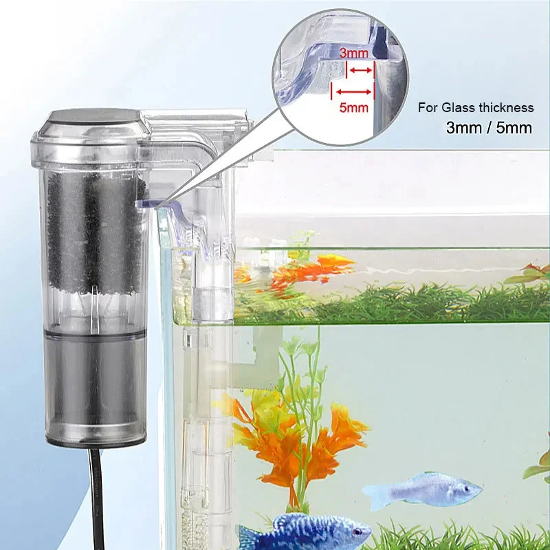 新しい水槽用吊り下げフィルター、ミニフィルター、USB、2. - Aquarium Fish Waste Collector のレビューと価格