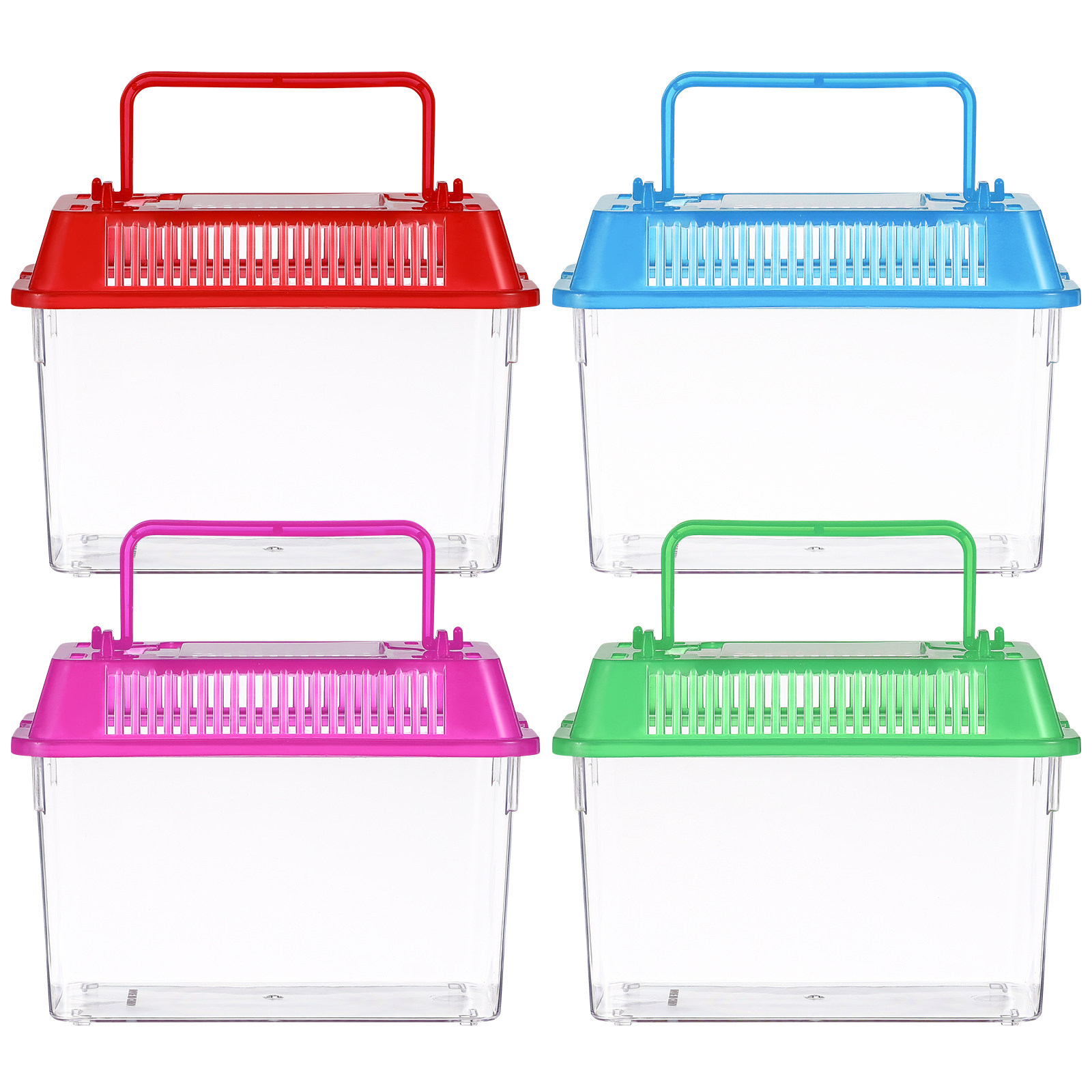 携帯型ミニ水槽 プラスチック製ポータブルアクアリウム 小型水 - Aquarium Fish Green のレビューと価格