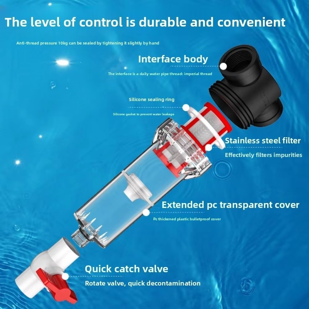 1/2 3/4 メスネジ水槽糞便分離器ステンレス鋼フィルター - Aquarium Fish Waste Collector のレビューと価格