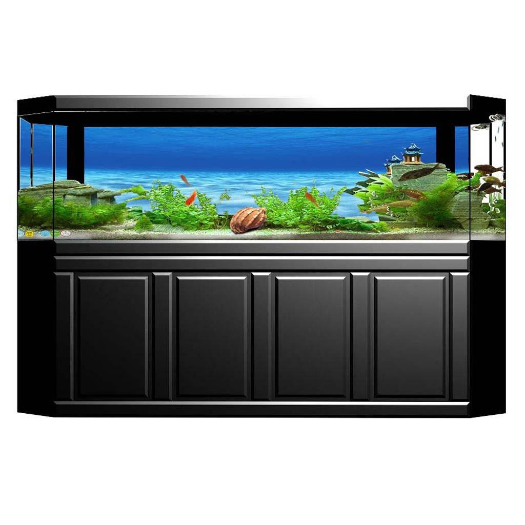 サイド装飾水族館背景ポスター魚背景静電気ステッカー、海底世界 - Aquarium Fish Poster のレビューと価格