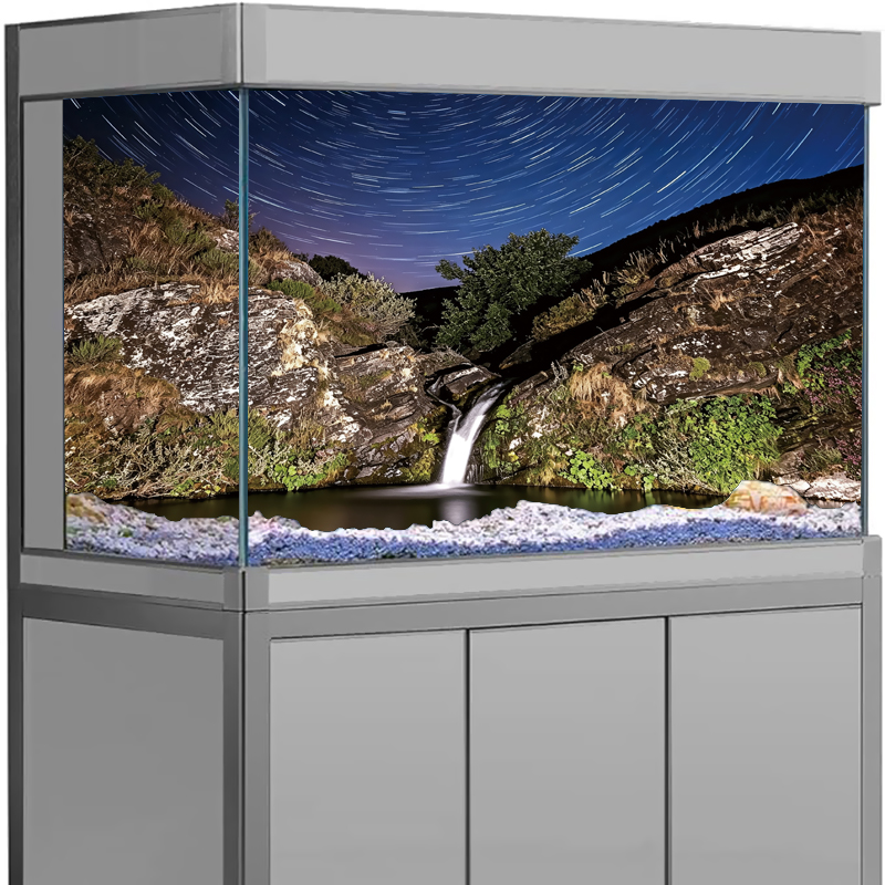 3D熱帯ビーチオーシャンアイランド水族館背景ステッカー自己粘 - Aquarium Fish Poster のレビューと価格