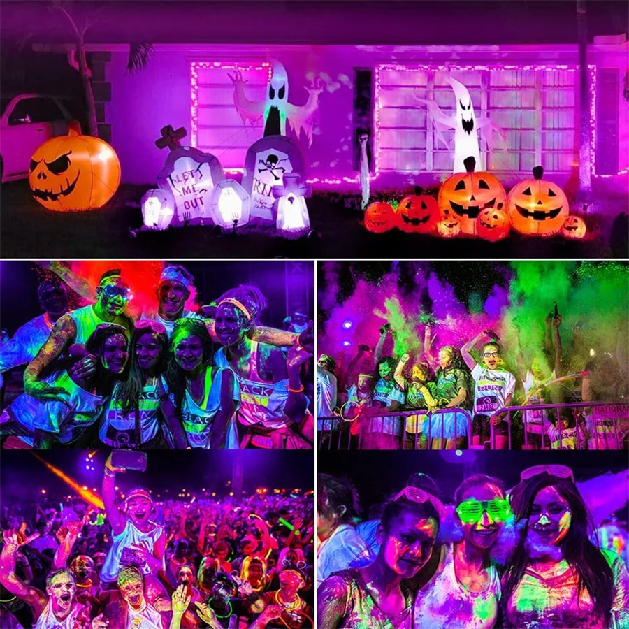 UV紫外線フラッドライト,ハロウィーンのクリスマスパーティー - Aquarium Fish Poster のレビューと価格
