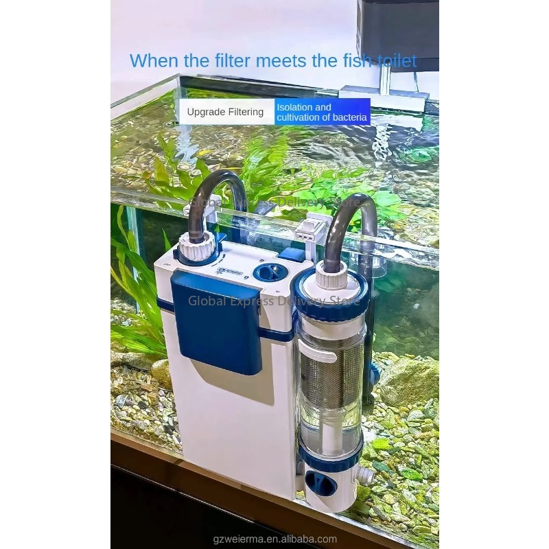 3 in 1 吊り下げ式背面外部水槽フィルター 生物学的鯉水 - Aquarium Fish Waste Collector のレビューと価格